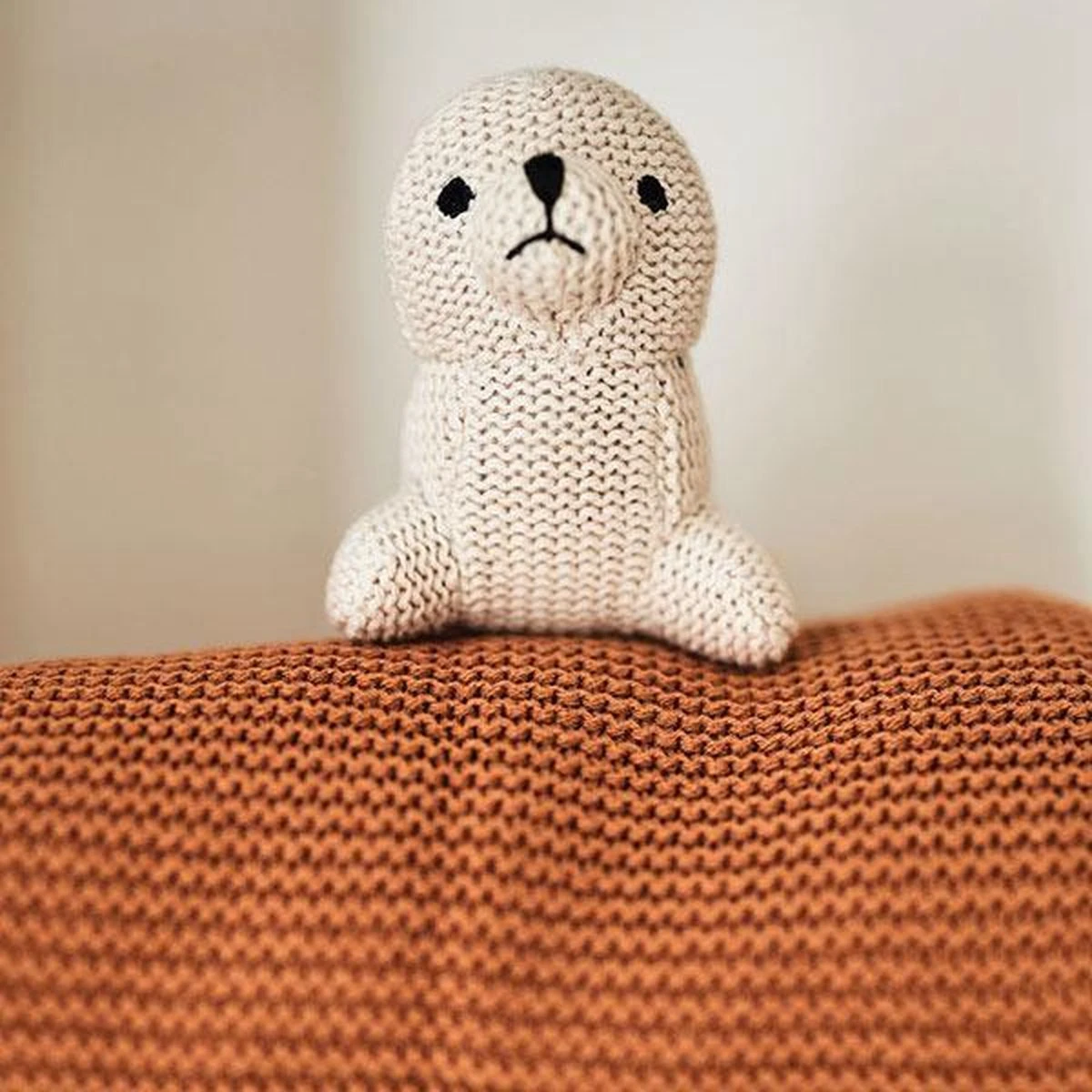 Jollein Baby Deken Wieg 75x100cm Basic Knit - Caramel 19 Jollein Baby Deken Wieg 75x100cm Basic Knit - Caramel - Afbeelding 17