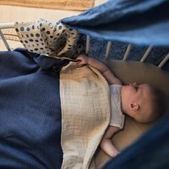 Jollein Baby Deken Ledikant 100x150cm Basic Knit - Jeans Blue -Happy Horse Winkel 1200x1200 728