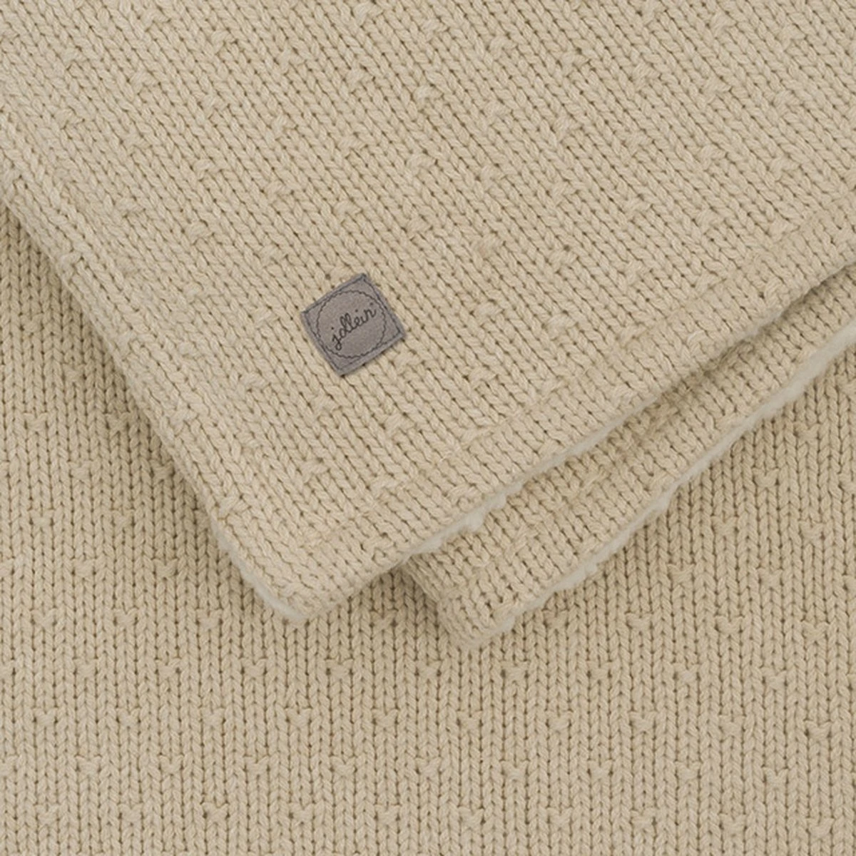 Jollein Baby Deken Wieg 75x100cm Teddy Bliss Knit - Nougat 5 Jollein Baby Deken Wieg 75x100cm Teddy Bliss Knit - Nougat - Afbeelding 3