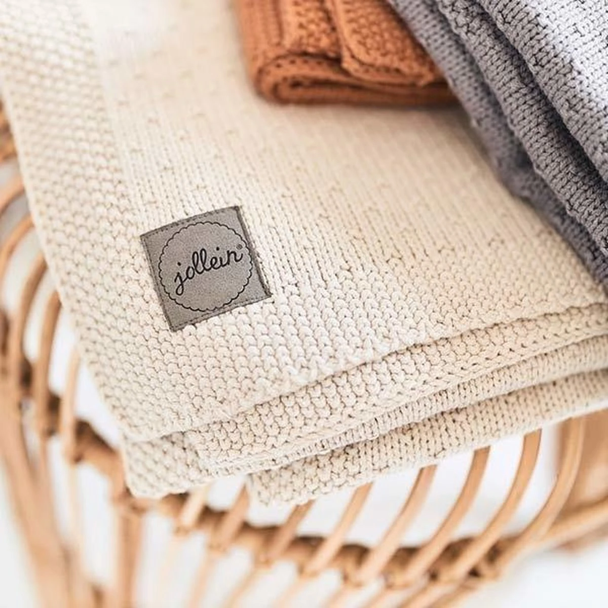 Jollein Baby Deken Wieg 75x100cm Teddy Bliss Knit - Nougat 15 Jollein Baby Deken Wieg 75x100cm Teddy Bliss Knit - Nougat - Afbeelding 13