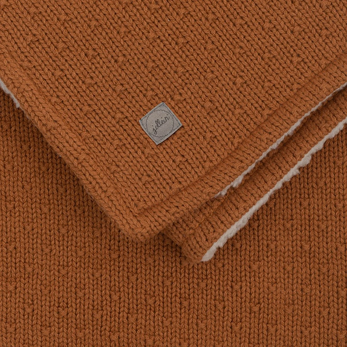Jollein Baby Deken Wieg 75x100cm Teddy Bliss Knit - Caramel 5 Jollein Baby Deken Wieg 75x100cm Teddy Bliss Knit - Caramel - Afbeelding 3