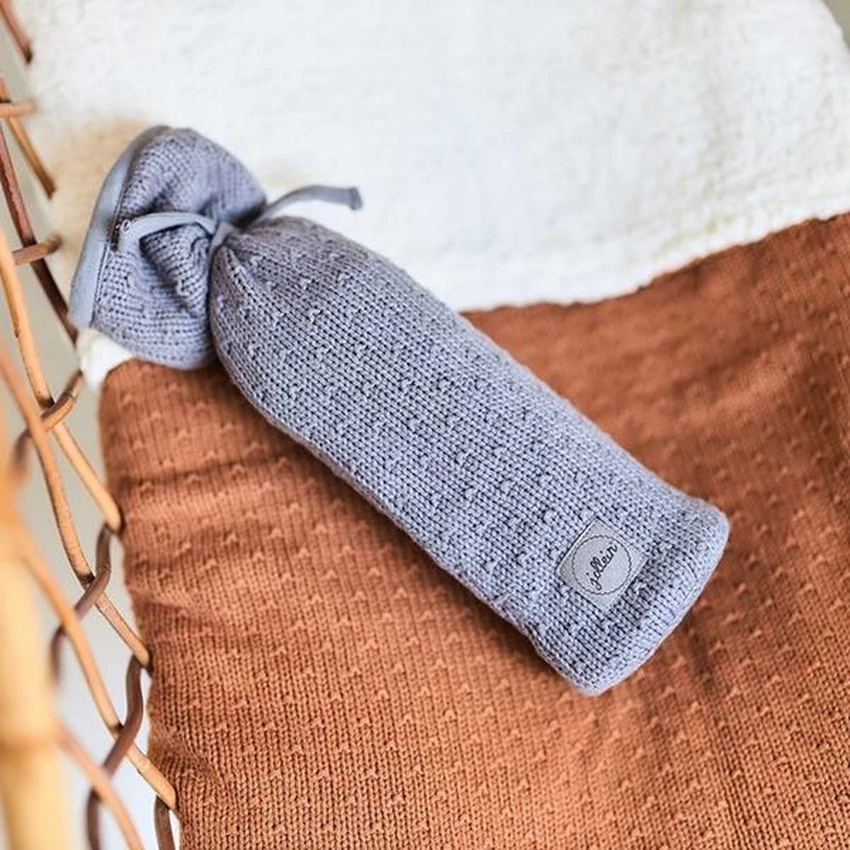 Jollein Baby Deken Wieg 75x100cm Teddy Bliss Knit - Caramel 13 Jollein Baby Deken Wieg 75x100cm Teddy Bliss Knit - Caramel - Afbeelding 11