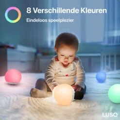 LUSQ® - Oplaadbaar Nachtlampje Voor Kinderen - Warm Wit - Nachtlampje Baby - Dimbaar En Draadloos - Timer- En Geheugenfunctie - USB Oplaadbaar Nachtlampje Volwassenen -Happy Horse Winkel 1200x1200 811