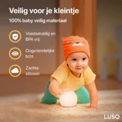 LUSQ® - Oplaadbaar Nachtlampje Voor Kinderen - Warm Wit - Nachtlampje Baby - Dimbaar En Draadloos - Timer- En Geheugenfunctie - USB Oplaadbaar Nachtlampje Volwassenen -Happy Horse Winkel 1200x1200 812