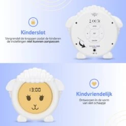 Slaaptrainer - Kinderwekker - Slaapwekker - Oplaadbaar - Nachtlampje Kinderen - Slaaptrainer Schaap Kinderen - Met Dimfunctie - Daily Logix -Happy Horse Winkel 1200x1200 837