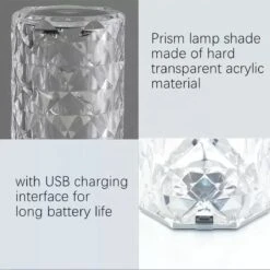 Merkloos Crystal Led Touch Lamp - Oplaadbaar Met Afstandsbediening -Happy Horse Winkel 1200x1200 853