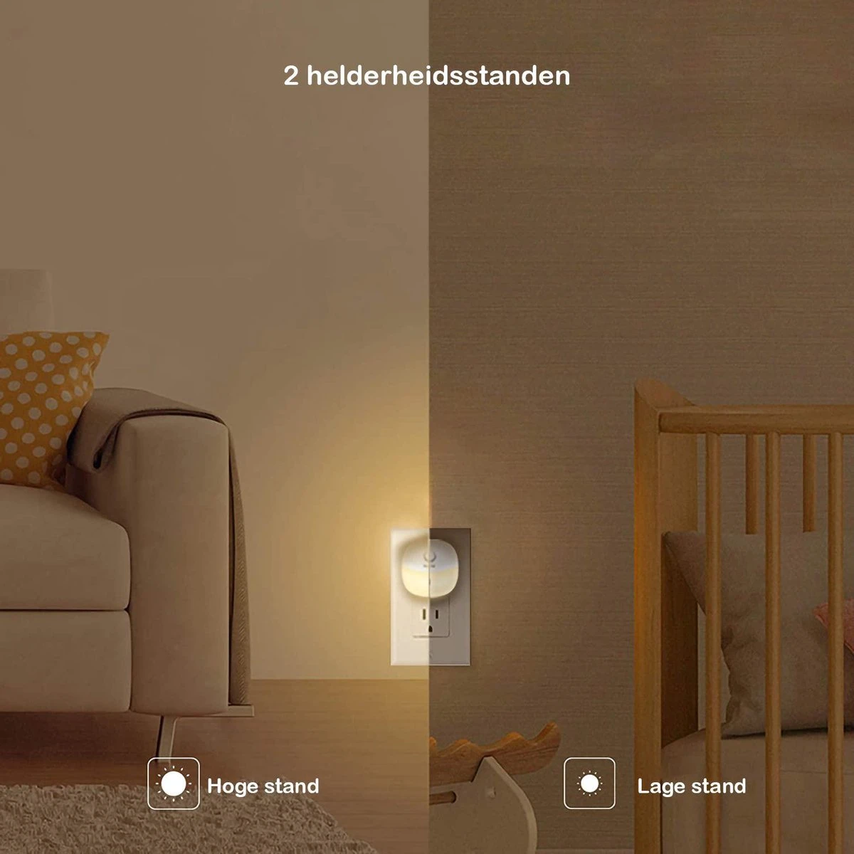 Peerlights® - LED Nachtlampje Draadloos - Dimbare Nachtlampjes Met Bewegingsensor - Nachtlampje Babykamer - Nacht Lamp - Kinderen & Baby – Warm Licht - 2 Stuks 5 Peerlights® - LED Nachtlampje Draadloos - Dimbare Nachtlampjes Met Bewegingsensor - Nachtlampje Babykamer - Nacht Lamp - Kinderen & Baby – Warm Licht - 2 Stuks - Afbeelding 3