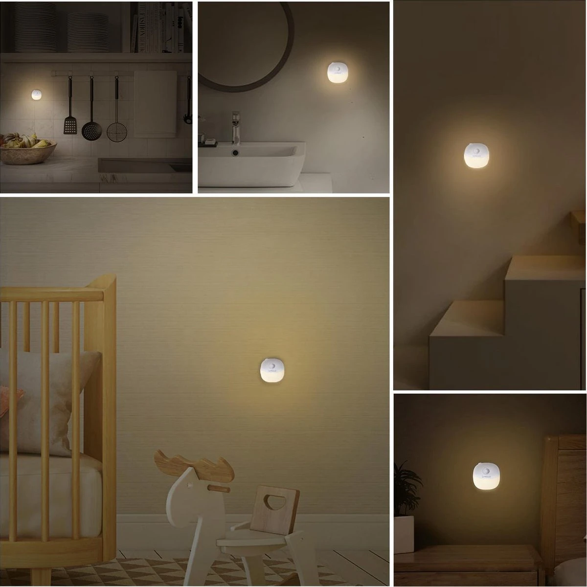Peerlights® - LED Nachtlampje Draadloos - Dimbare Nachtlampjes Met Bewegingsensor - Nachtlampje Babykamer - Nacht Lamp - Kinderen & Baby – Warm Licht - 2 Stuks 8 Peerlights® - LED Nachtlampje Draadloos - Dimbare Nachtlampjes Met Bewegingsensor - Nachtlampje Babykamer - Nacht Lamp - Kinderen & Baby – Warm Licht - 2 Stuks - Afbeelding 6