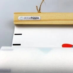 Canvas Groeimeter - Draakje - Kinderkamer - Babykamer Accessoires - Wanddecoratie - Kraamcadeau - Little Hippo - Kinderkamer Decoratie - Meetlat Kinderen -Happy Horse Winkel 1200x1200 875