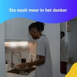 LED Nachtlampje Met Bewegingssensor - 4-PACK - Voor Volwassenen En Kinderen - Lamp Op Batterijen - Kastverlichting - Trapverlichting - Wandlamp Binnen - Kastlamp -Happy Horse Winkel 1200x1200 904