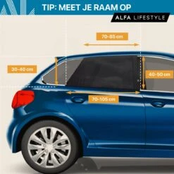 ALFA LIFESTYLE® Luxe Zonneschermen Auto - SHADE PRO V1 - UV Protectie Bescherming - 2 Stuks -Happy Horse Winkel 1200x1200 971