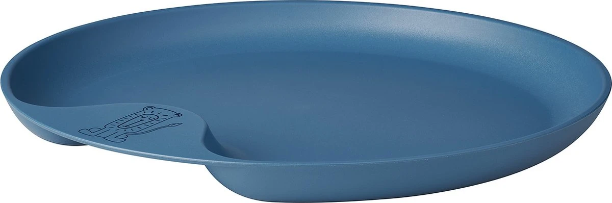 Mepal Mio – Kinderbord – Mag In De Magnetron – Deep Blue – Licht In Gewicht – Handige Inkeping - Kan Tegen Een Stootje 5 Mepal Mio – Kinderbord – Mag In De Magnetron – Deep Blue – Licht In Gewicht – Handige Inkeping - Kan Tegen Een Stootje - Afbeelding 3