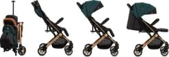 MoMi Wandelwagen - Compacte Lichtgewicht Buggy - Estelle - Green-Gold (geschikt Van 6mnd - 15kg) -Happy Horse Winkel 1200x402 1