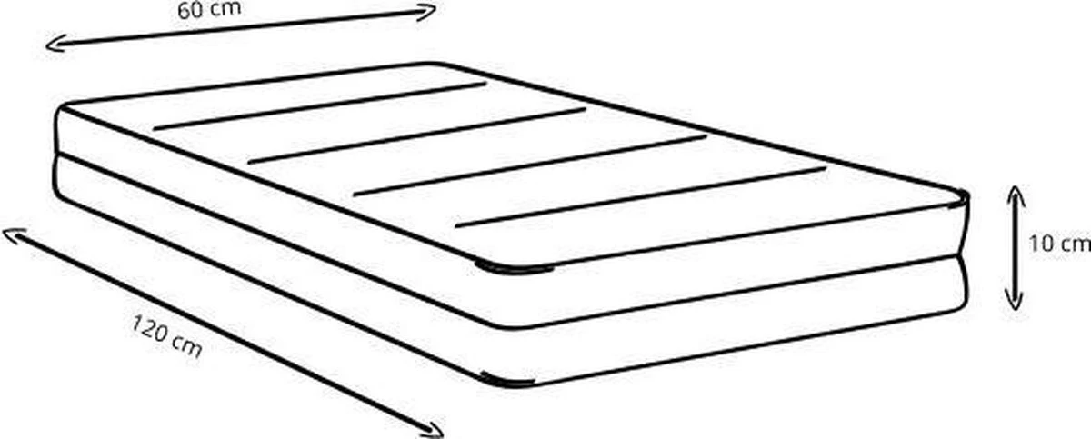 Matrascenter.nl Babymatras 60x120 10 Cm 4 Matrascenter.nl Babymatras 60x120 10 Cm - Afbeelding 2