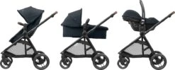 Maxi-Cosi Zelia³ Kinderwagen - Essential Graphite (zwart Frame + Bruin Leer) -Happy Horse Winkel 1200x483 4