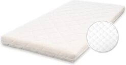 Babymatras 50x80 Wiegmatras Koudschuim HR40 Dubbeldoek | Afritsbaar | Wasbaar | Ademend -Happy Horse Winkel 1200x627