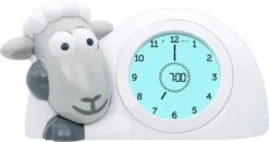 Zazu Sam Slaaptrainer - Met Nachtlamp Functie En Slaaptimers - Grijs / Wit -Happy Horse Winkel 1200x632 1