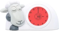 Zazu Sam Slaaptrainer - Met Nachtlamp Functie En Slaaptimers - Grijs / Wit -Happy Horse Winkel 1200x638