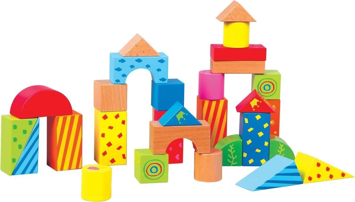 Lelin Toys - Duw En Loopwagen Met 30 Gekleurde Blokken 4 Lelin Toys - Duw En Loopwagen Met 30 Gekleurde Blokken - Afbeelding 2