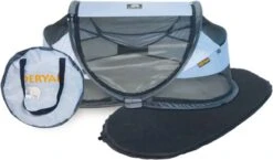 Deryan Baby Luxe Campingbedje – Inclusief Zelfopblaasbare Matras - Blue -Happy Horse Winkel 1200x703 4