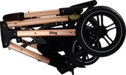 Ding Juna Kinderwagen 3 In 1 - Beige/Rose - Combi Kinderwagen Incl. Autostoel -Happy Horse Winkel 1200x709 1