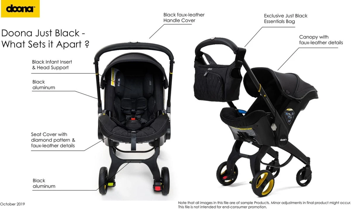 Doona+ Babyautostoel/Buggy Midnight Edition - Midnight 7 Doona+ Babyautostoel/Buggy Midnight Edition - Midnight - Afbeelding 5