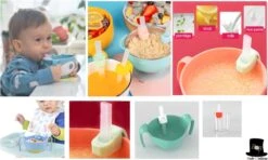 Bob Online ™ – Blauw Beer – Melkpoeder Doseerdoosje + Rietje – BPA-vrij – Melkpoeder Toren Blauw – Melkpoedertoren – Milk Powder Tower – Milk Powder Dispenser – Bewaar Bakjes – Reisbox – Bewaardoosje – Herbruikbaar Rietje – Baby Training Straw -Happy Horse Winkel 1200x720