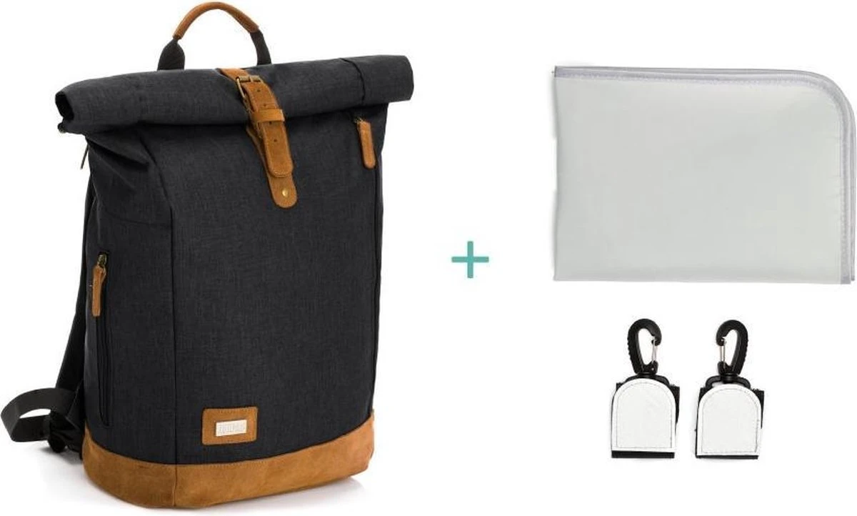 Fillikid Luiertas Rugzak - Met Verschoonmatje - Multifunctioneel - Zwart 9 Fillikid Luiertas Rugzak - Met Verschoonmatje - Multifunctioneel - Zwart - Afbeelding 7