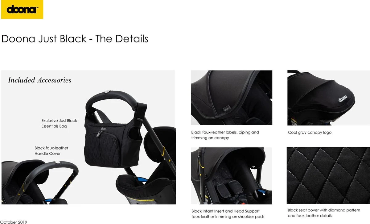 Doona+ Babyautostoel/Buggy Midnight Edition - Midnight 8 Doona+ Babyautostoel/Buggy Midnight Edition - Midnight - Afbeelding 6