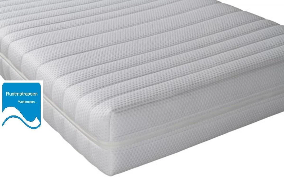Ledikant Matras 60x120 X14cm Koudschuim Hybrid Matras Met Anti-allergische Wasbare Hoes / Tijk Met Rits 4 Ledikant Matras 60x120 X14cm Koudschuim Hybrid Matras Met Anti-allergische Wasbare Hoes / Tijk Met Rits - Afbeelding 2