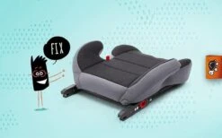 Babyauto Zitverhoger Vista Fix Booster Groep 3 Isofix Stoelverhoger - Grijs -Happy Horse Winkel 1200x750 4