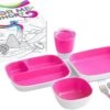 Munchkin Color Me Hungry Pink- 7 Delige Eetset -Happy Horse Winkel 1200x754