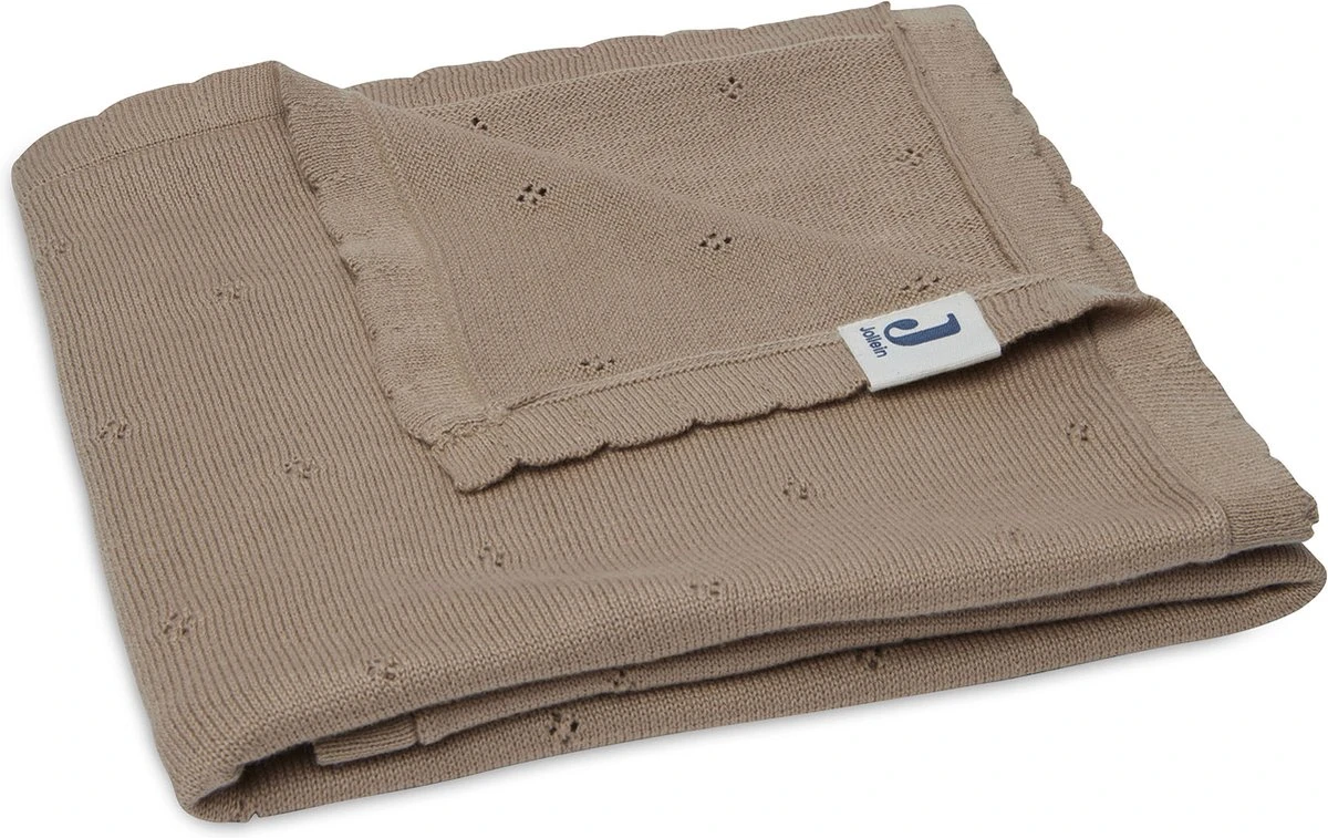 Jollein Baby Deken Wieg 75x100cm Pointelle - Biscuit 16 Jollein Baby Deken Wieg 75x100cm Pointelle - Biscuit - Afbeelding 14