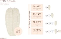 Puckababy Inbakerslaapzak Original Mini 3-6 Maanden - Cotton - Seashell Sand -Happy Horse Winkel 1200x777 11