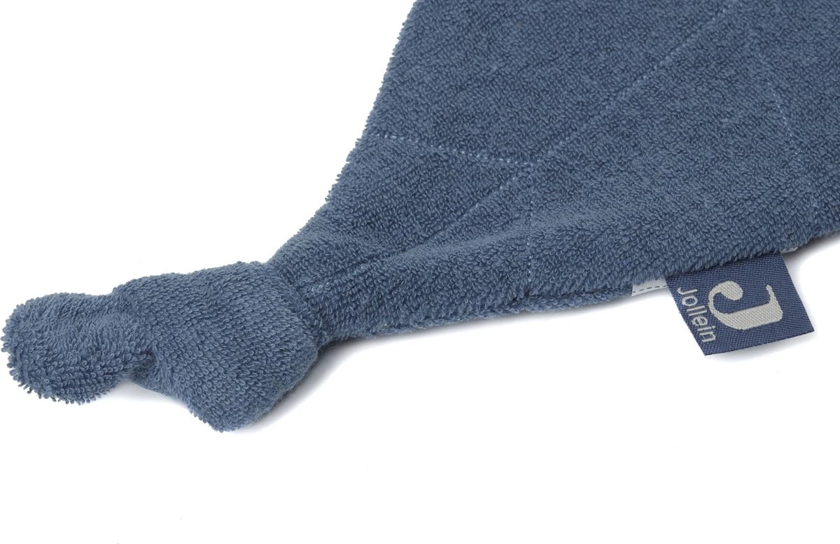 Jollein Speendoekje Badstof Leaf - Jeans Blue 3 Jollein Speendoekje Badstof Leaf - Jeans Blue