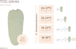 Puckababy Inbakerslaapzak Original Piep 0-3 Maanden - Olive -Happy Horse Winkel 1200x777