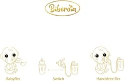 Biberoia® Handsfree – Babyfles – Switch De Fles – Anti Colic Baby Fles – Anti Reflux – Speen – Baby – Fles – Babyshower - Kraamcadeau – 250ML - Peach -Happy Horse Winkel 1200x781