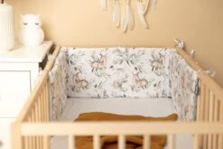 Sensillo Baby Bedbumper - Bedomrander - Anti Stootrand Ledikant - Bed Zijbeschermers - 180x30cm - Wafel Mint Hertjes -Happy Horse Winkel 1200x800 108