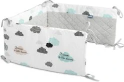 Sensillo Baby Bedbumper - Bedomrander - Anti Stootrand Ledikant - Bed Zijbeschermers - 180x30cm - Grijze Wolkjes 13 Sensillo Baby Bedbumper - Bedomrander - Anti Stootrand Ledikant - Bed Zijbeschermers - 180x30cm - Grijze Wolkjes -Happy Horse Winkel 1200x800 126