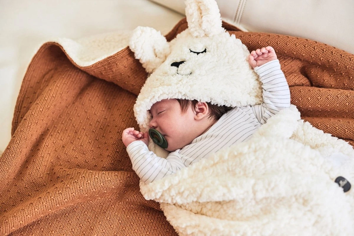 Jollein Baby Deken Wieg 75x100cm Teddy Bliss Knit - Nougat 20 Jollein Baby Deken Wieg 75x100cm Teddy Bliss Knit - Nougat - Afbeelding 18