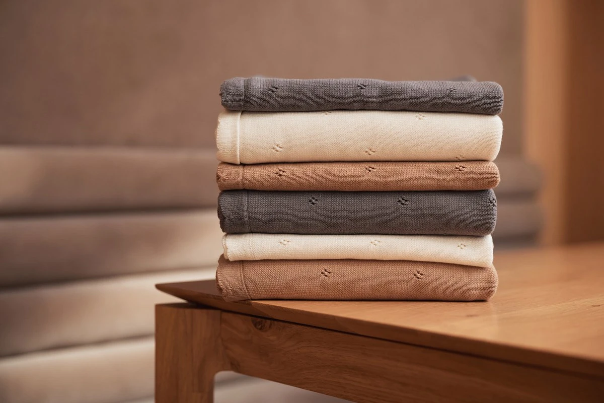 Jollein Baby Deken Wieg 75x100cm Pointelle - Biscuit 12 Jollein Baby Deken Wieg 75x100cm Pointelle - Biscuit - Afbeelding 10