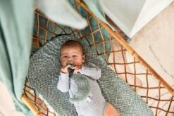 Jollein Baby Hoeslaken Ledikant Jersey 60x120cm Snake - Ash Green -Happy Horse Winkel 1200x800 60