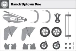 Hauck Uptown Duo Melange Broertje/zusje Kinderwagen Black -Happy Horse Winkel 1200x811 5