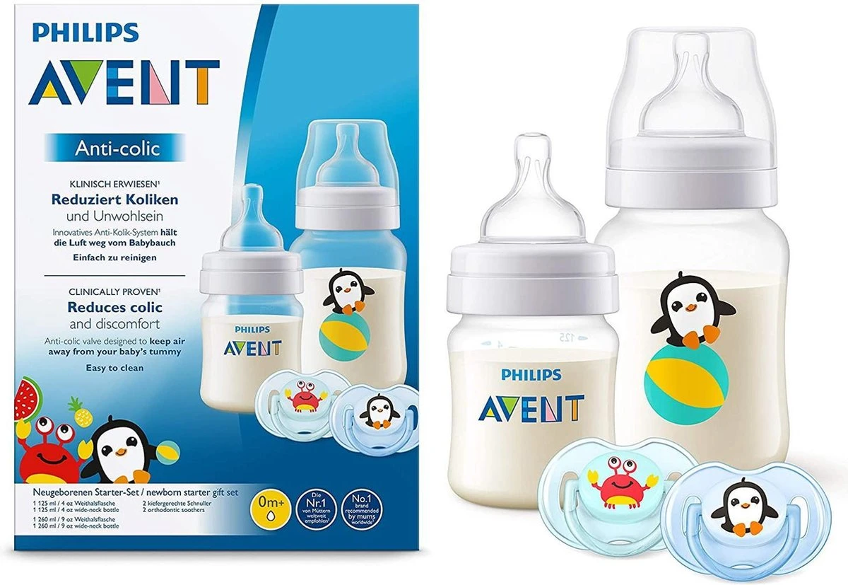 Philips AVENT SCD805/01 Anti-Colic Zuigfles Voor Pasgeborene 125 Ml 260 Ml Polypropyleen (PP) Transparant, Wit 3 Philips AVENT SCD805/01 Anti-Colic Zuigfles Voor Pasgeborene 125 Ml 260 Ml Polypropyleen (PP) Transparant, Wit