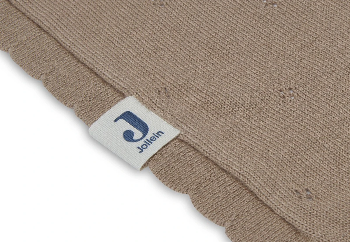 Jollein Baby Deken Wieg 75x100cm Pointelle - Biscuit 6 Jollein Baby Deken Wieg 75x100cm Pointelle - Biscuit - Afbeelding 4