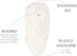 Puckababy Inbakerslaapzak Original Piep 0-3 Maanden - Pure -Happy Horse Winkel 1200x883