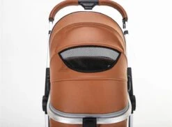 Merkloos BrightWise Luxe Kinderwagen 3 In 1 Voldoet Aan Alle Europese Veiligheidscertificaten - Wandelwagen - Kinderwagen 3-in-1 Incl Autostoel - Kinderwagen Maxi Cosi – Buggy 3 In 1 - Newborn - Leer - Grijs -Happy Horse Winkel 1200x886 1