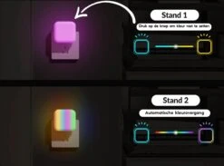 Quality Needz - LED Nachtlampje - Kinderen & Volwassenen - 2 Stuks - 8 Verschillende Kleuren - Nachtlampje Stopcontact - Stekkerlamp - Multi Colour - Stopcontactlamp - 2 Standen - 2023 Model -Happy Horse Winkel 1200x887