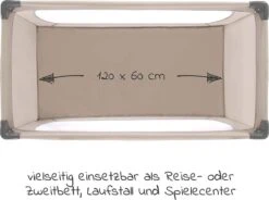 Hauck Dream N Play Campingbedje Set - Met Matras En Muggennet - Beige -Happy Horse Winkel 1200x893 1
