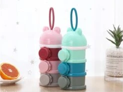 Melkpoeder Toren - Babyvoeding Bewaarbakjes - Melkpoeder Doseerdoosjes - Kraam Cadeau - BPA Vrij / GROEN -Happy Horse Winkel 1200x898